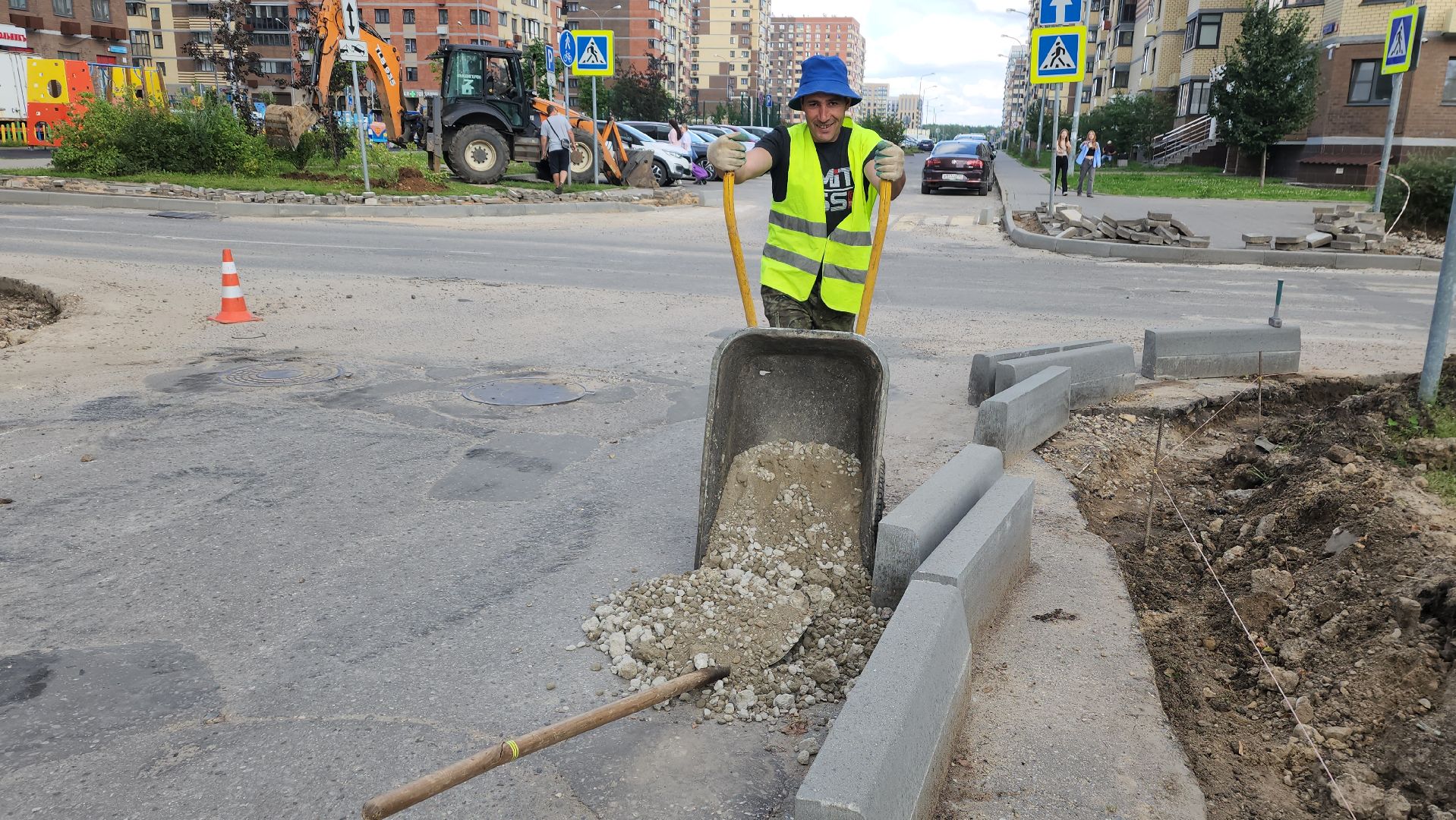 вертикалки, пушкино, новое пушкино,дорожный ремонт, ремонт асфальтового покрытия, бордюры, переход, подрядная организация,программа губернатора мо, президентские проекты,ремонт дороги,