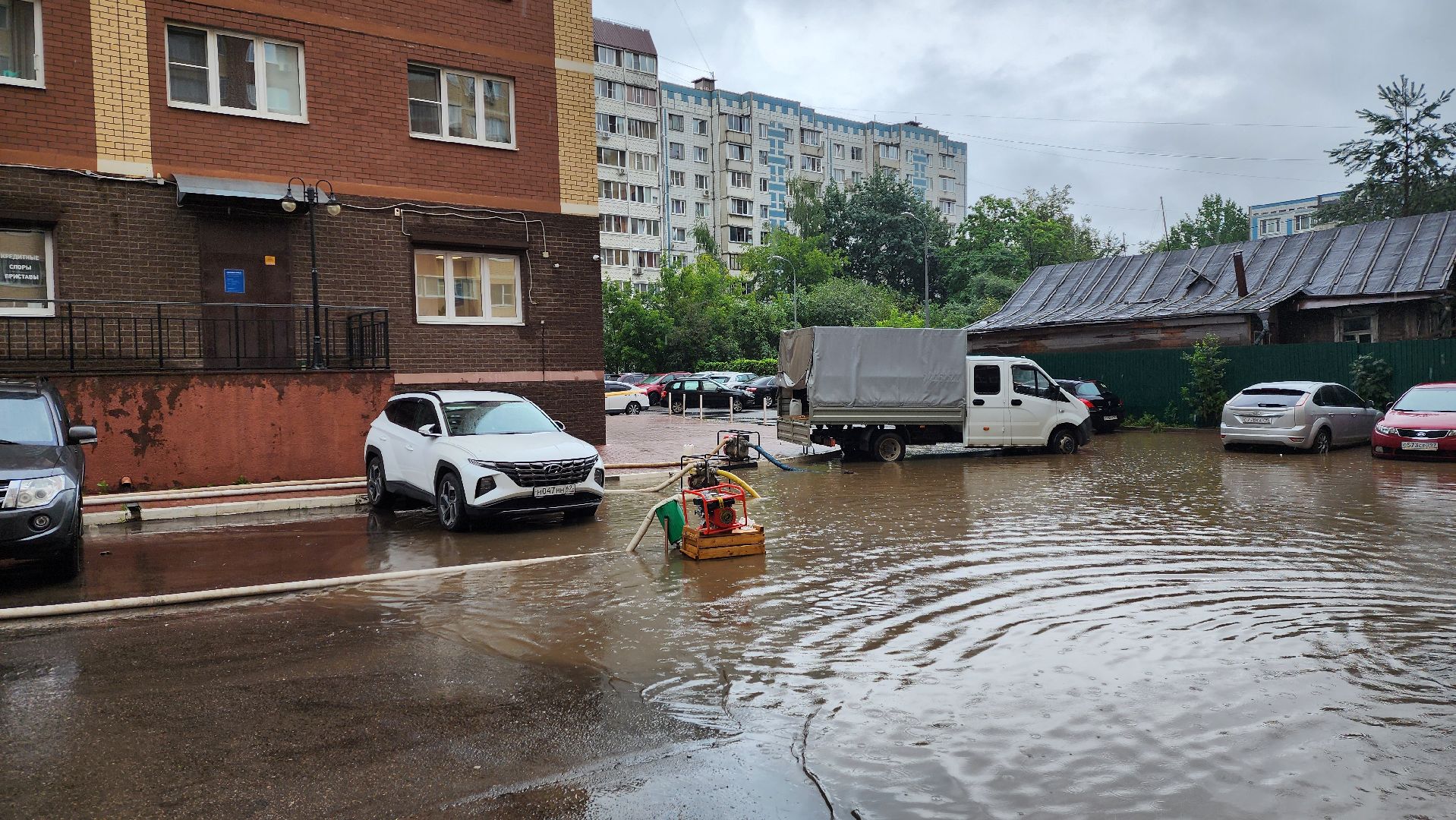 солнечногорск, улица баранова, жкх, ливень,