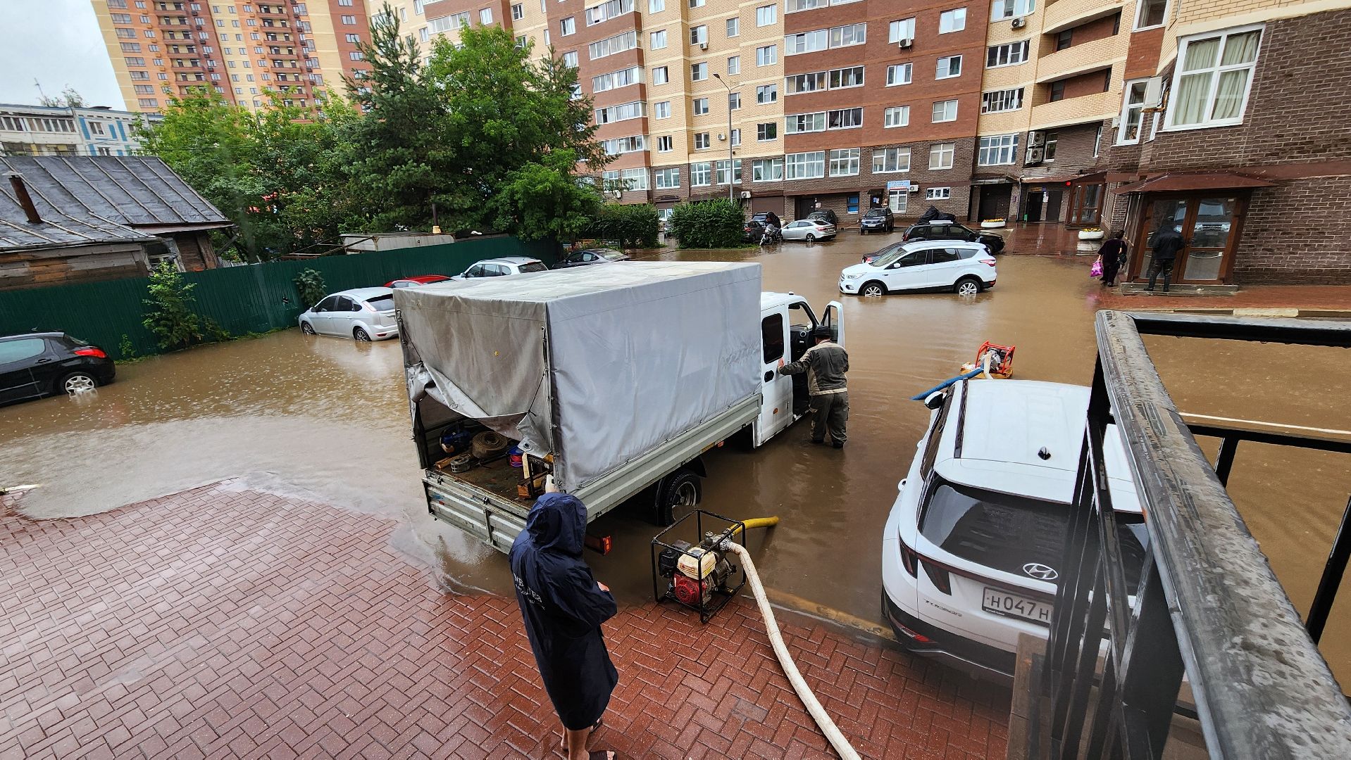 солнечногорск, улица баранова, жкх, ливень,