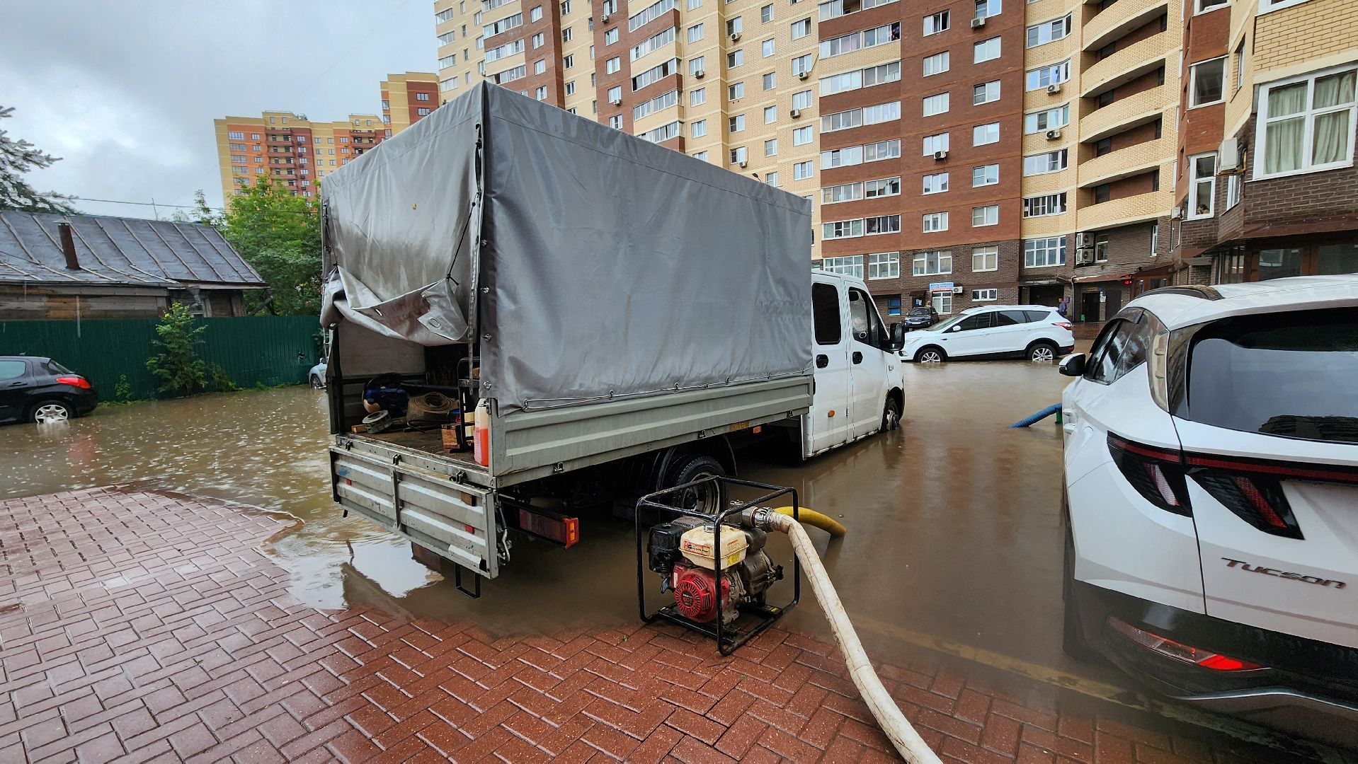 солнечногорск, улица баранова, жкх, ливень,