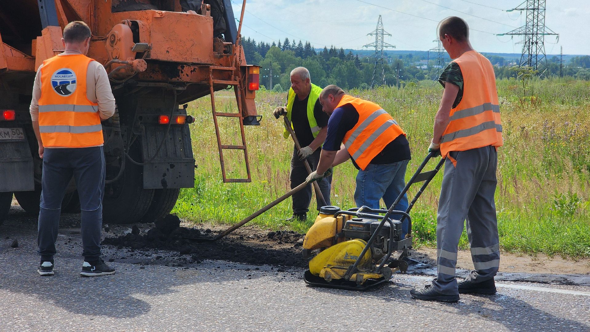 волоколамск, ремонт дорог, ямочный ремон,
