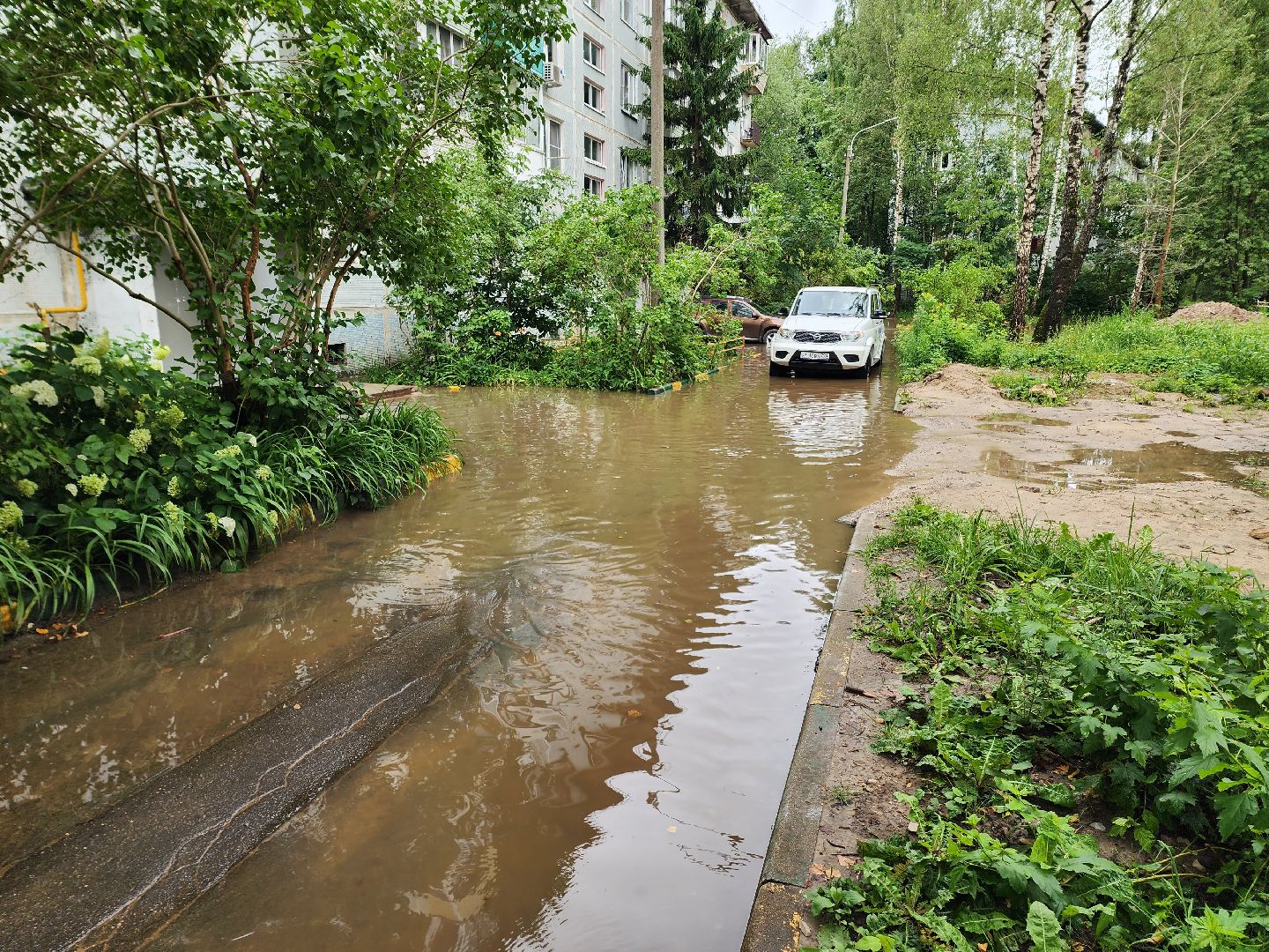 солнечногорск, ливень, авария, жители ,