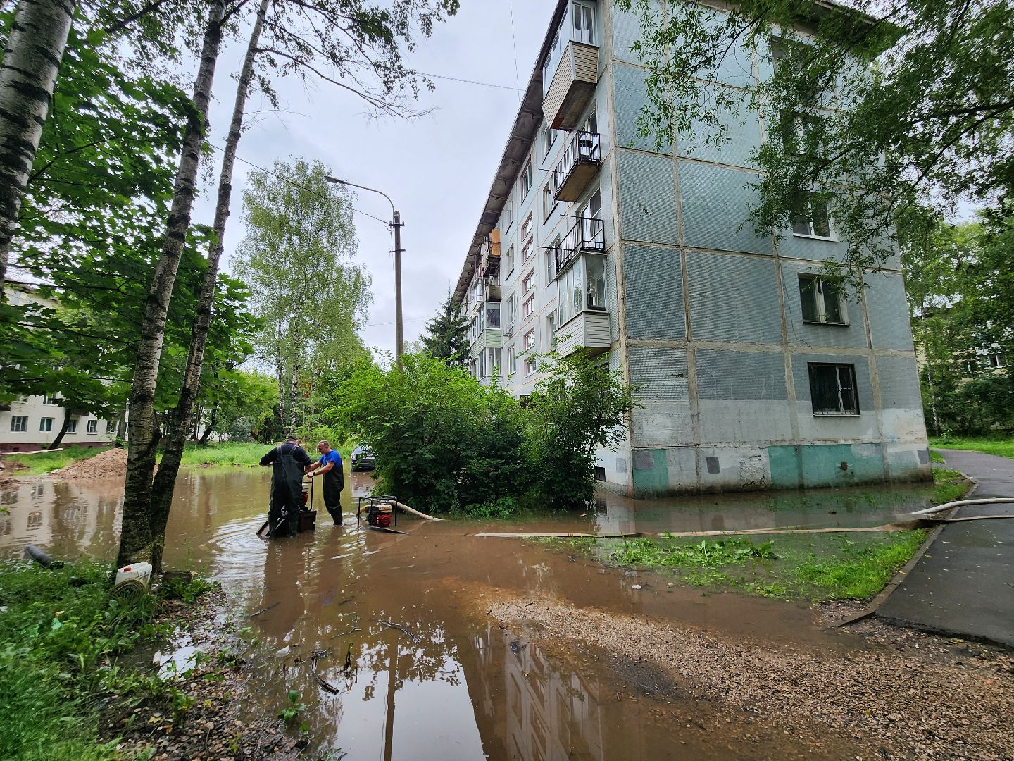 солнечногорск, ливень, авария, жители ,