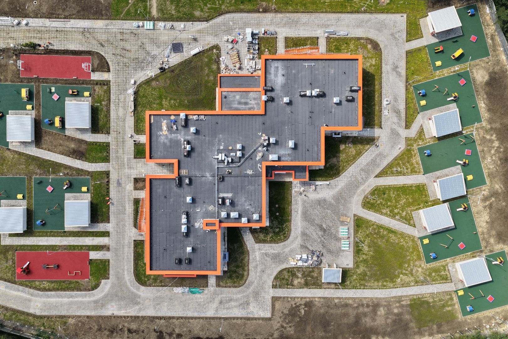 видео с коптера, новый детский сад на улице молодежной, детский сад раменский,