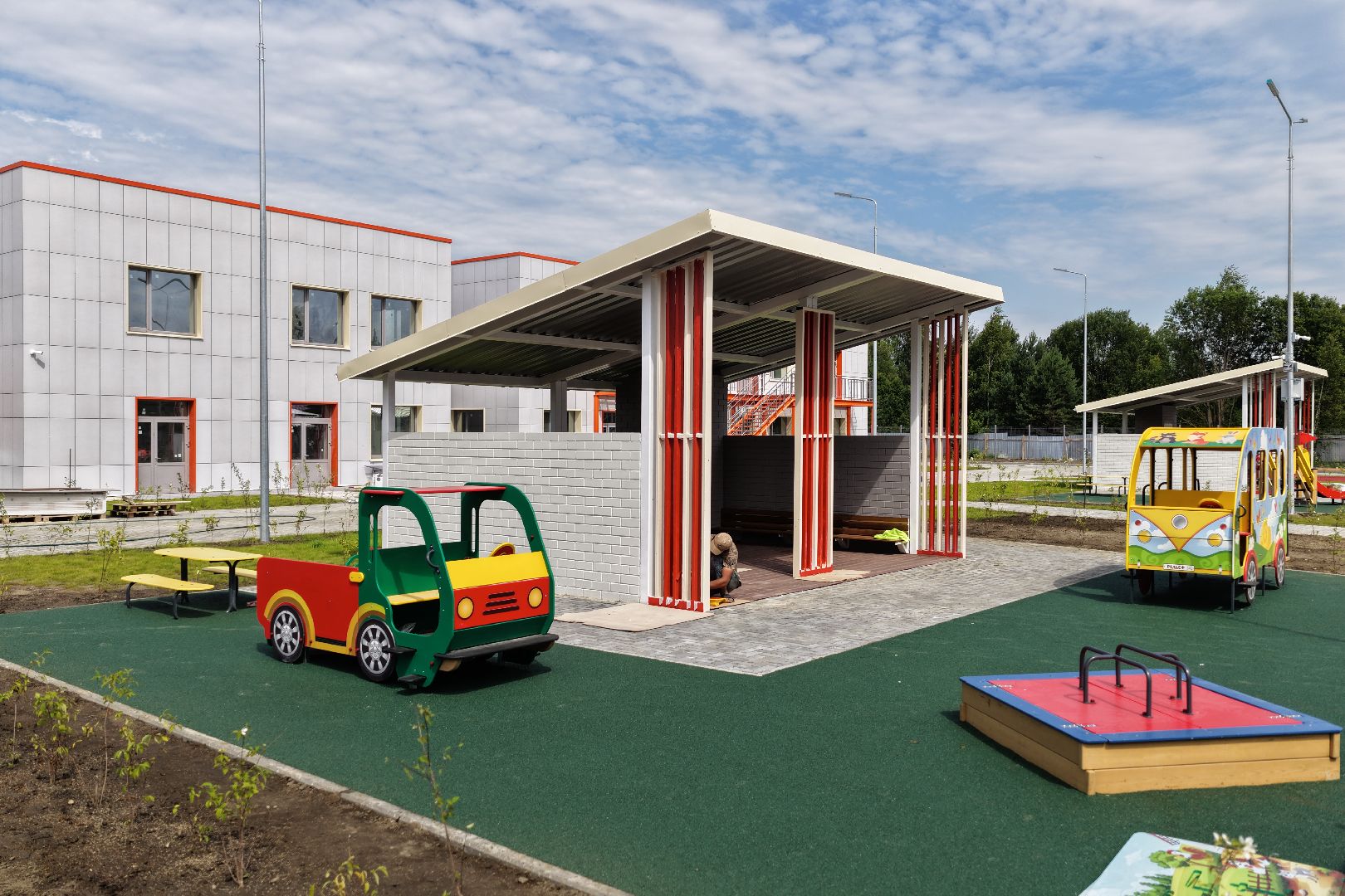 видео с коптера, новый детский сад на улице молодежной, детский сад раменский,