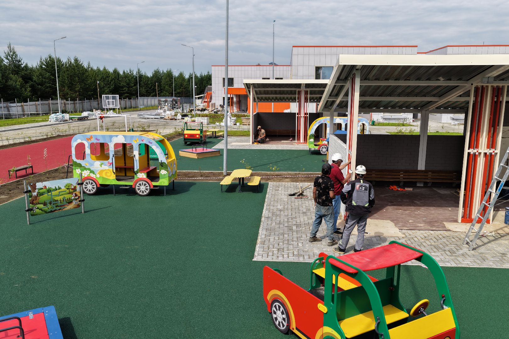 видео с коптера, новый детский сад на улице молодежной, детский сад раменский,