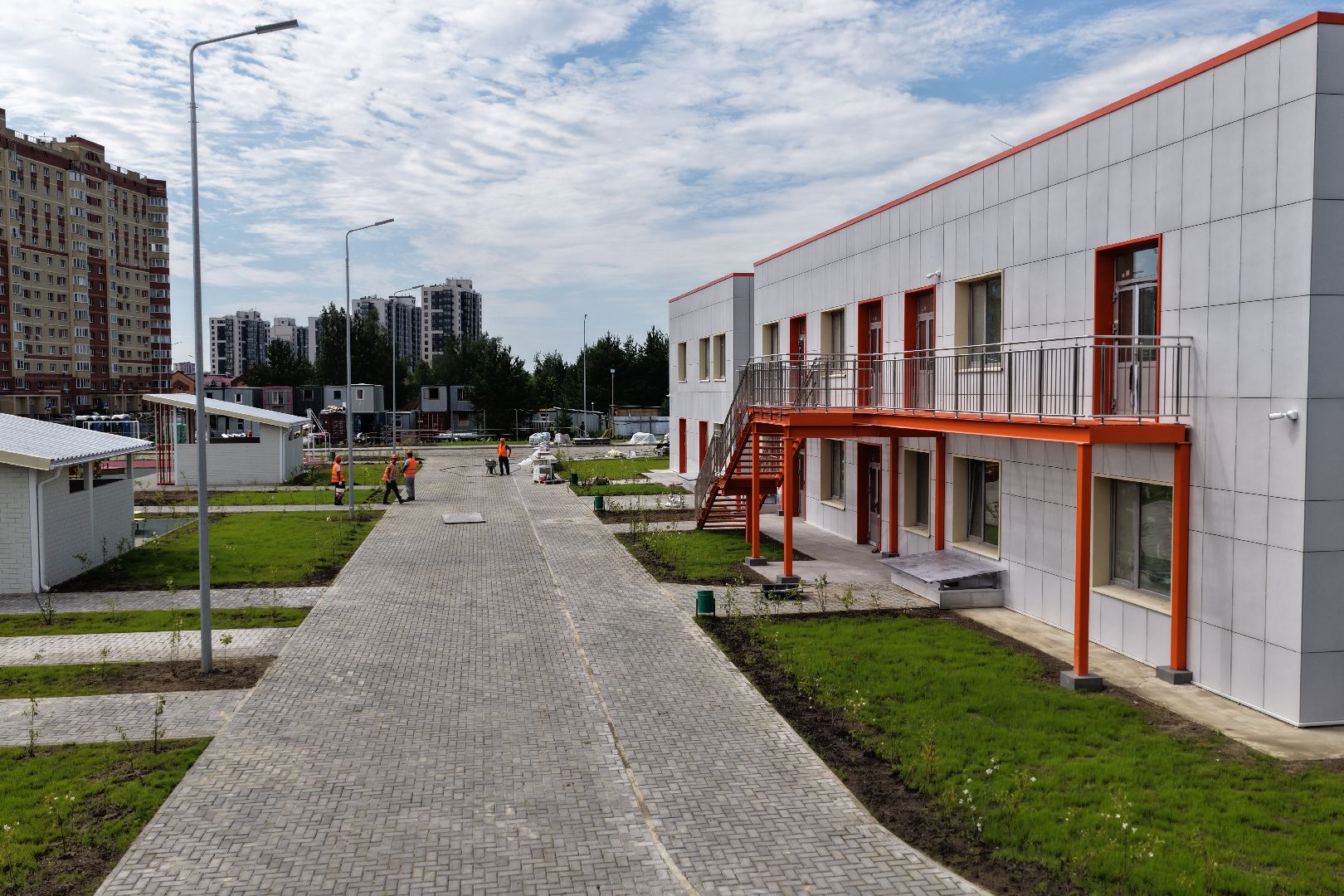 видео с коптера, новый детский сад на улице молодежной, детский сад раменский,