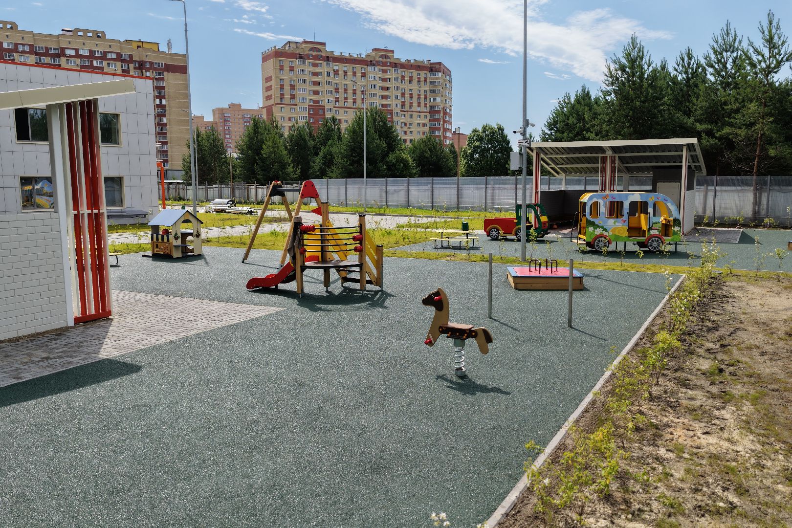 видео с коптера, новый детский сад на улице молодежной, детский сад раменский,