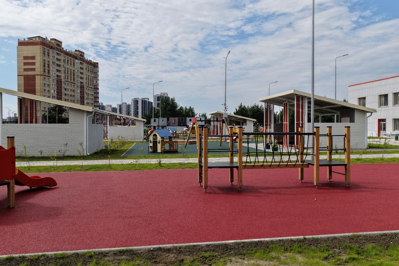 видео с коптера, новый детский сад на улице молодежной, детский сад раменский,