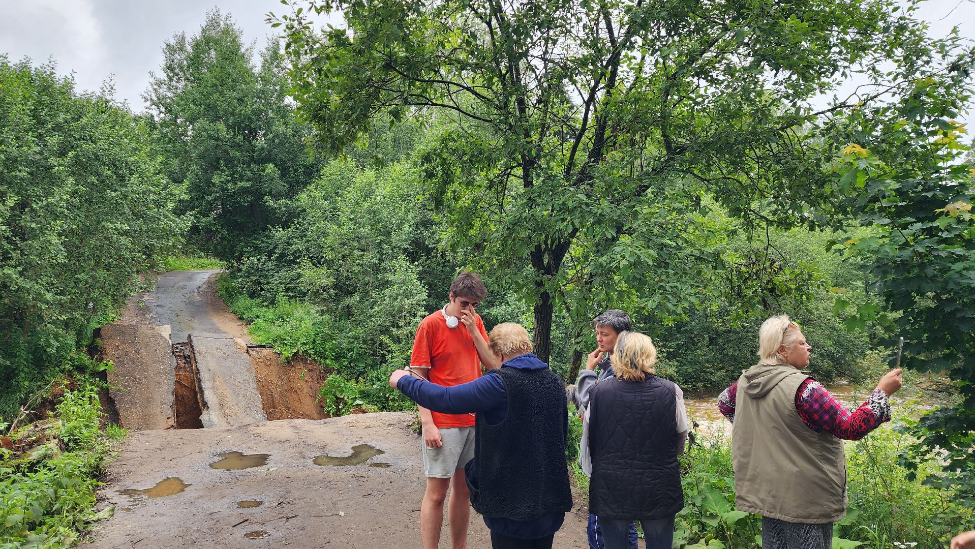 истра, мост, подтопление территории,