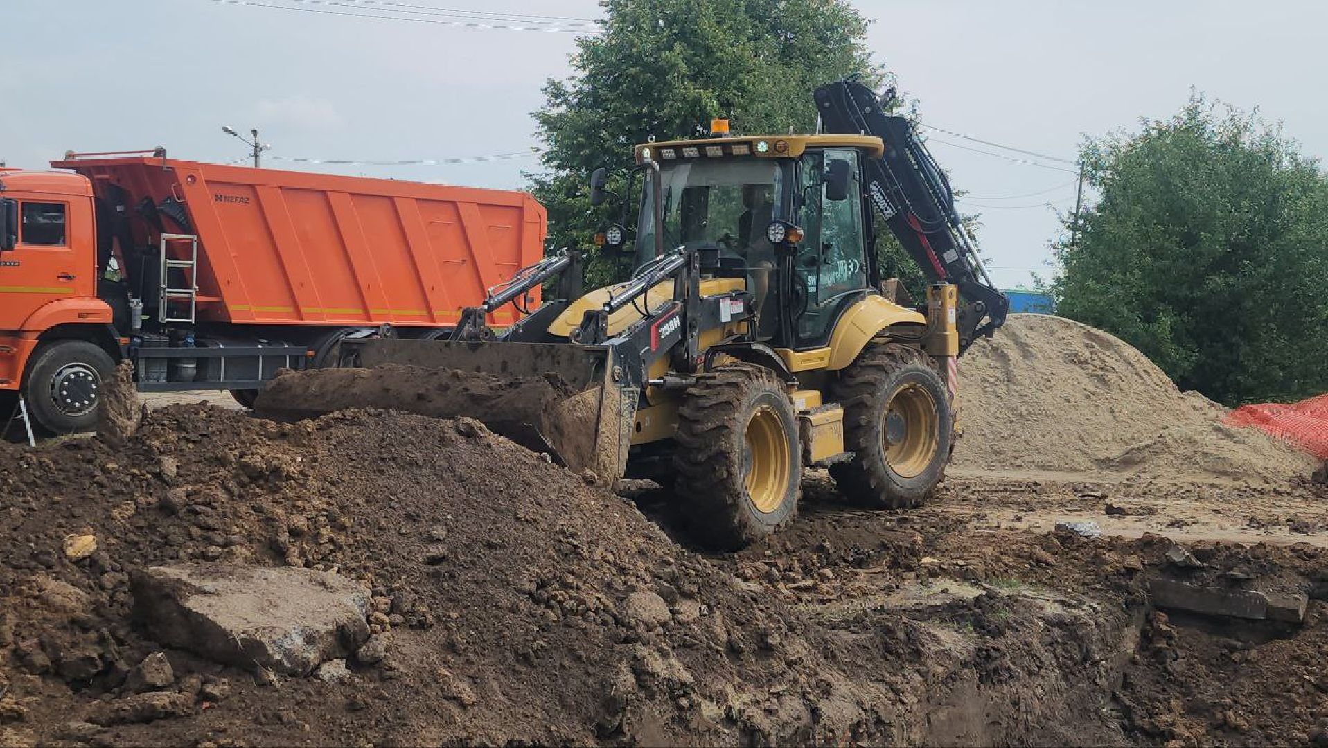 Павловское #ЗаменаТрубопровода #КоммунальныеРаботы #Теплотрасса #Инфраструктура #Строительство,