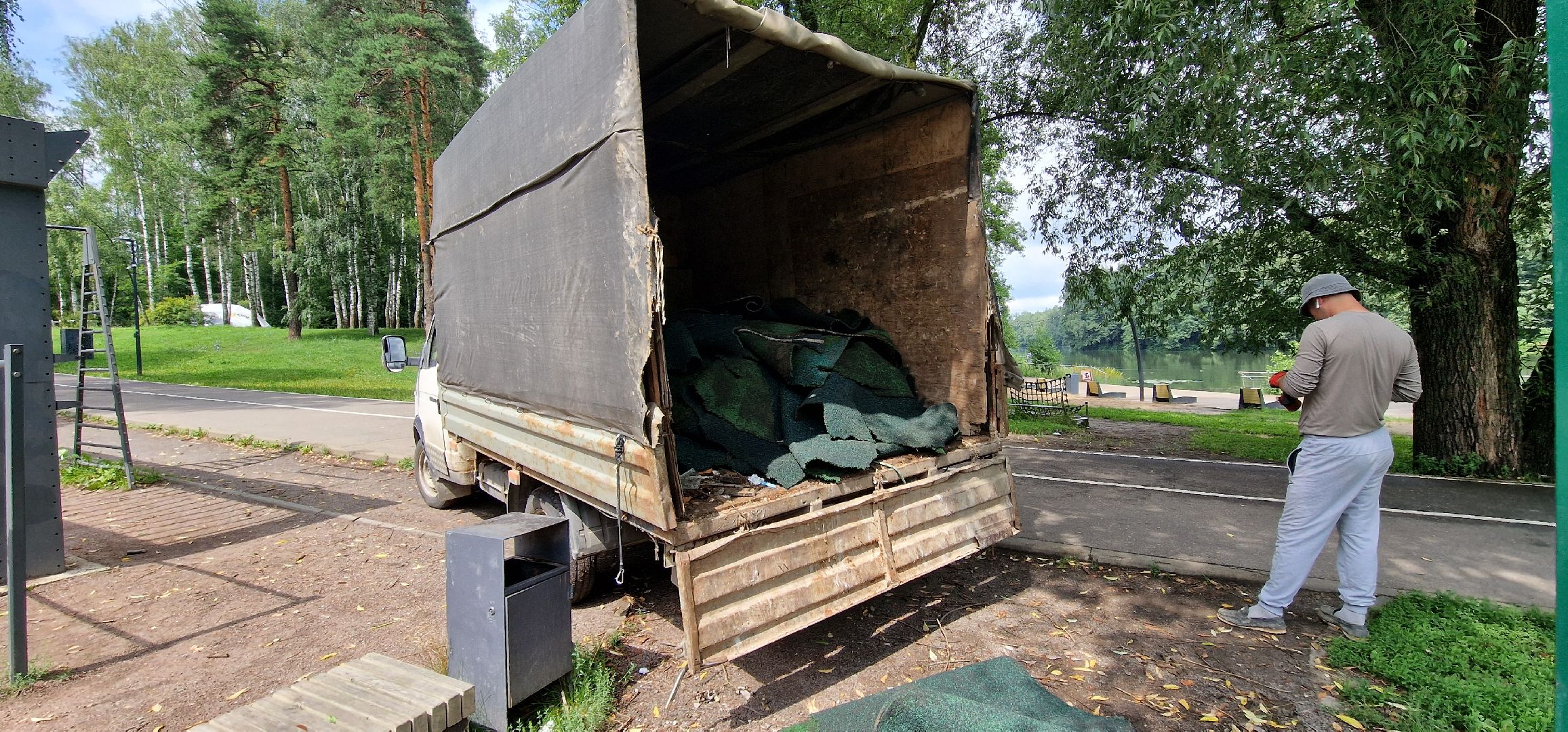 парк пехорка, балашиха, благоустройство, ремонт баскетбольной и волейбольной площадки в пехорке,