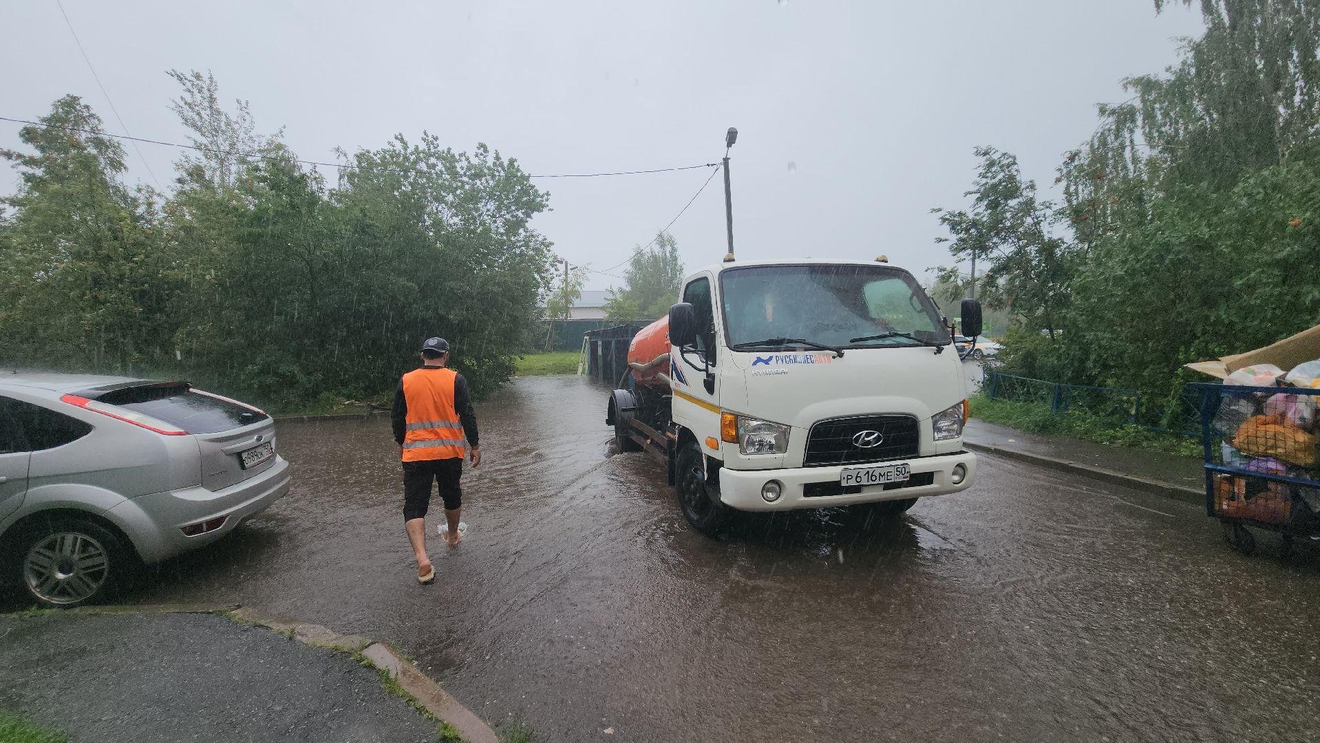 Устранение последний непогоды , Откачка воды, Лобня,