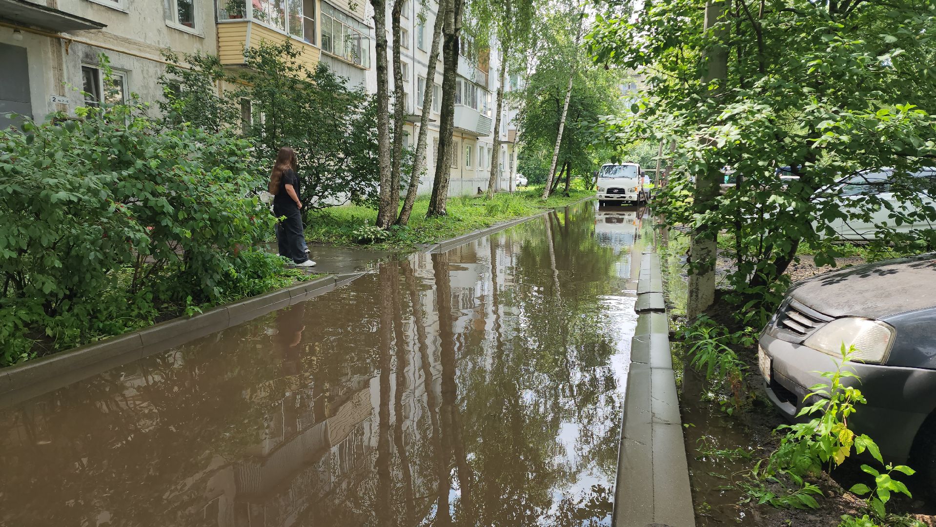 Устранение последний непогоды , Откачка воды, Лобня,