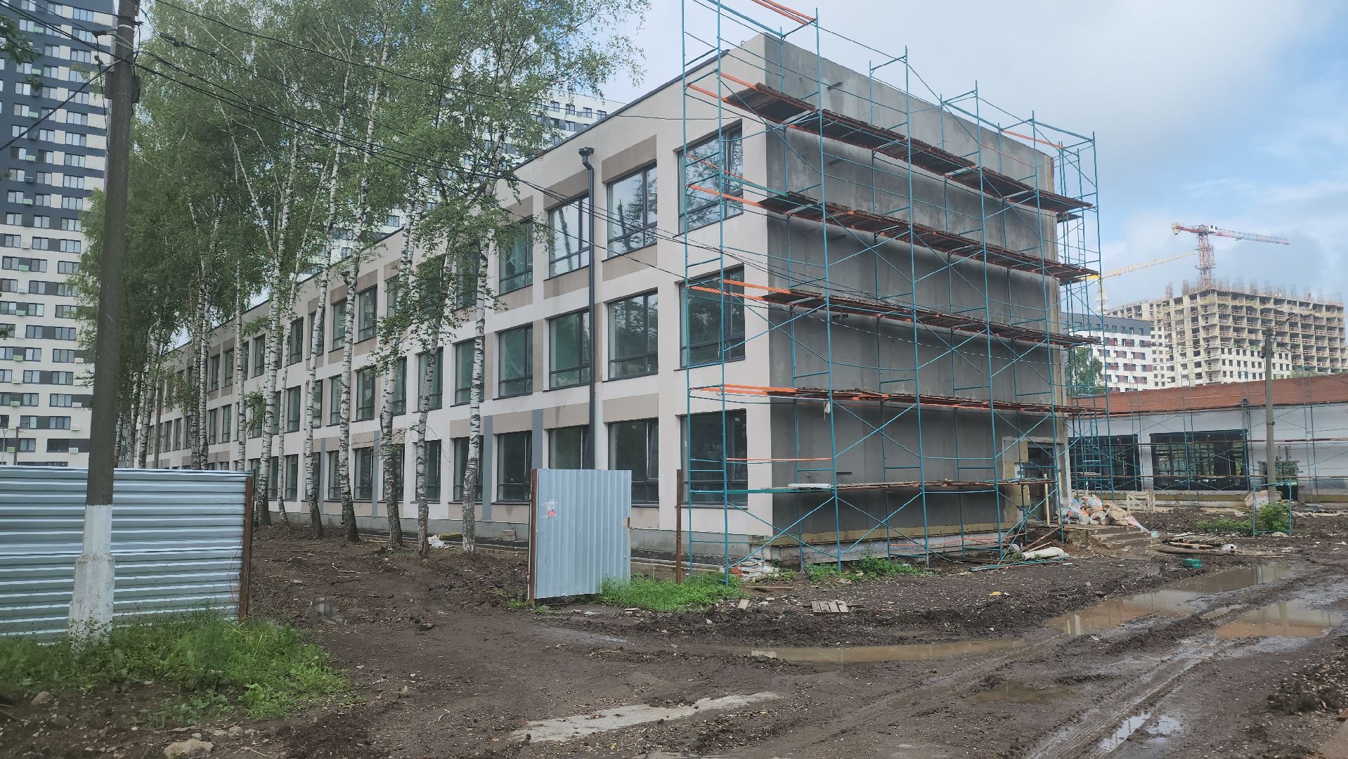 долгопрудный, 7 школа, бригантина, капремонт, пристройка 1500 мест,