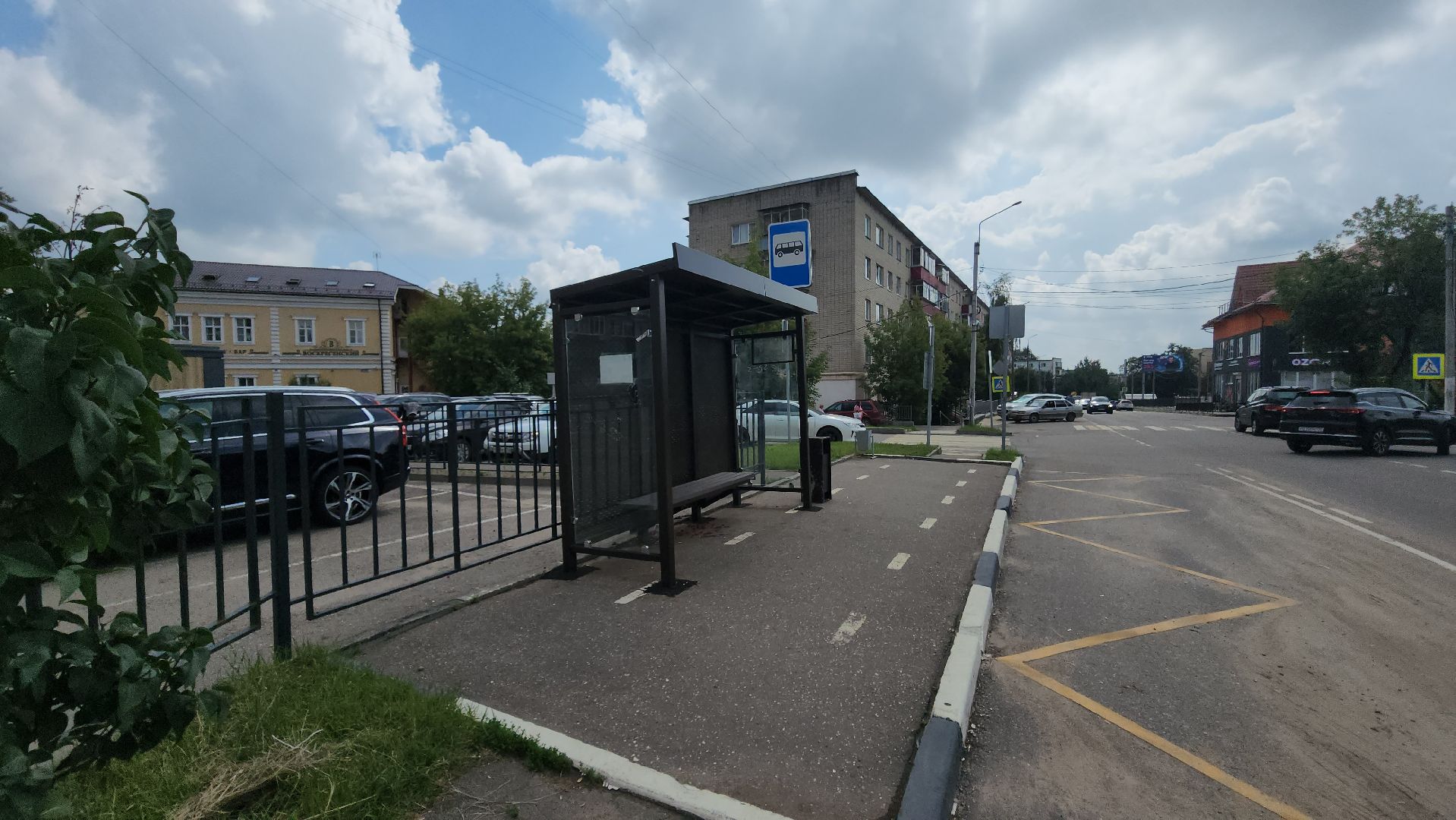 Истра , автобусная остановка, Благоустройство ,