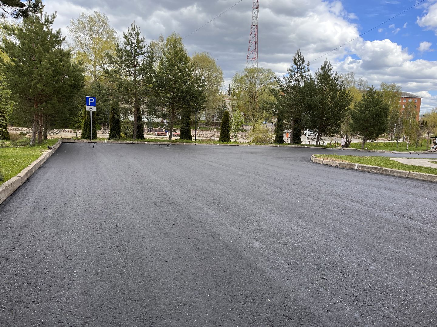 Шаховская, дороги, укладка асфальта