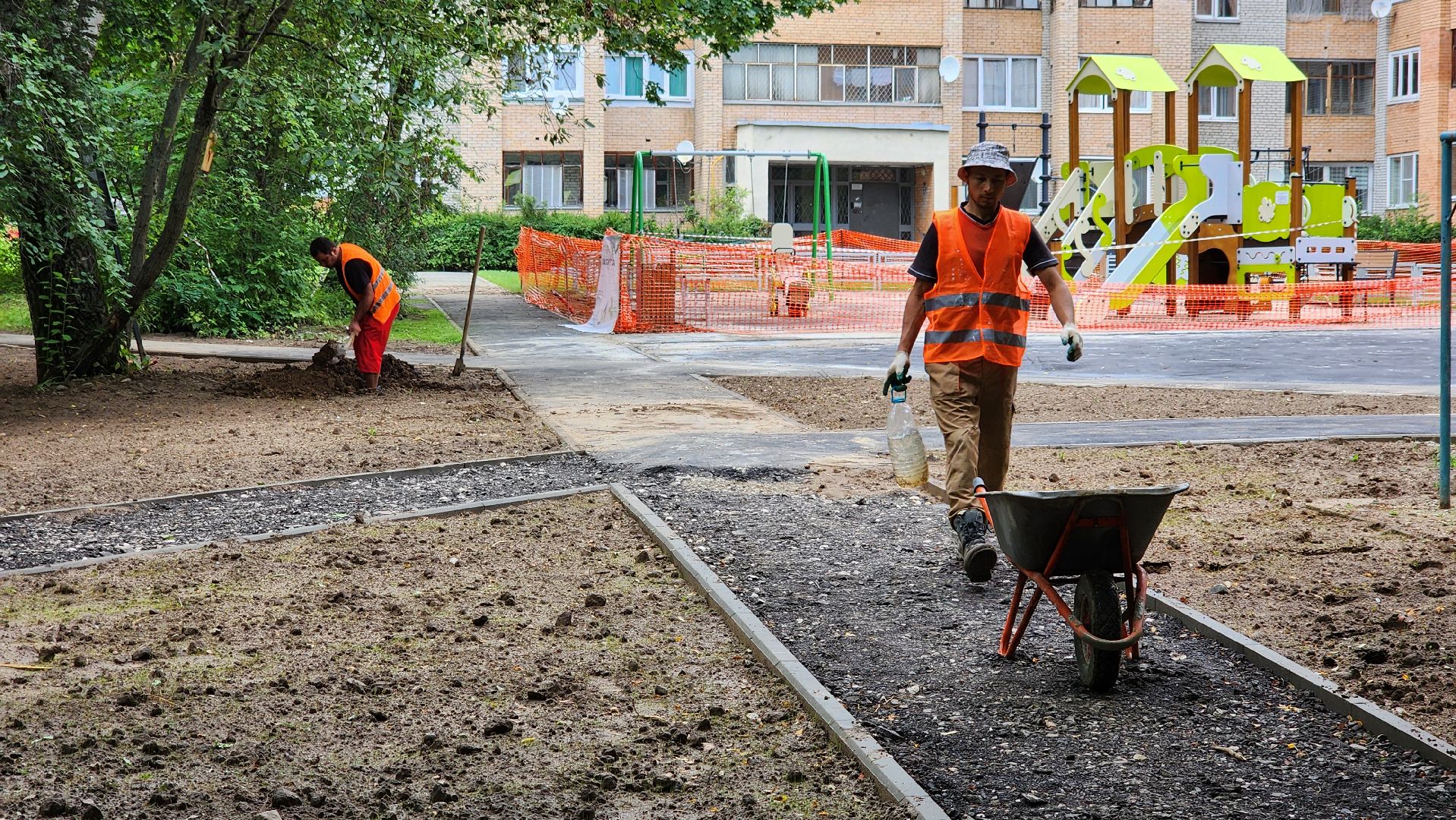 щёлково, благоустройство двора, новая площадка,