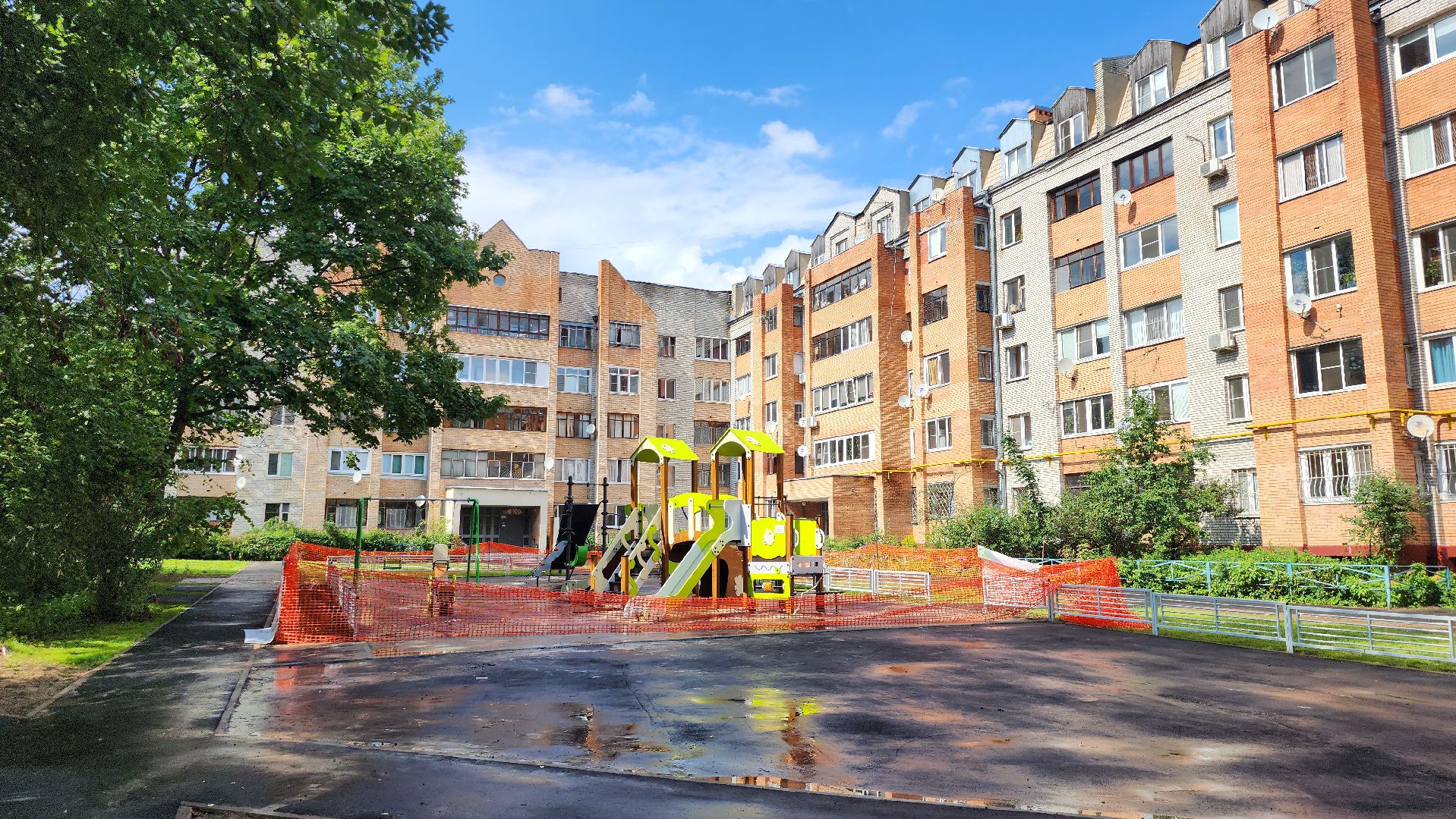 щёлково, благоустройство двора, новая площадка,