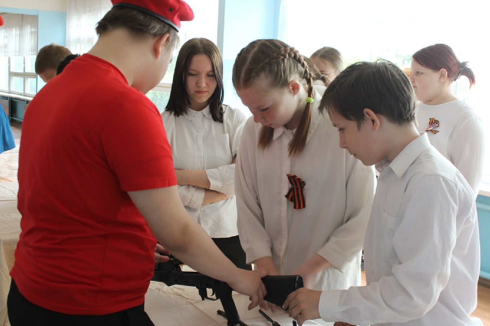 Шатура, Коробово, Лицей, реконструкция Дня Победы