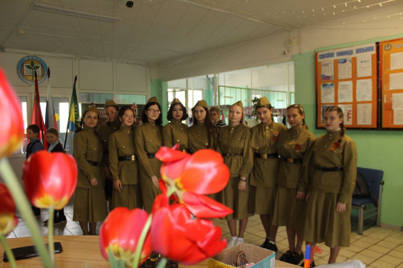 Шатура, Коробово, Лицей, реконструкция Дня Победы