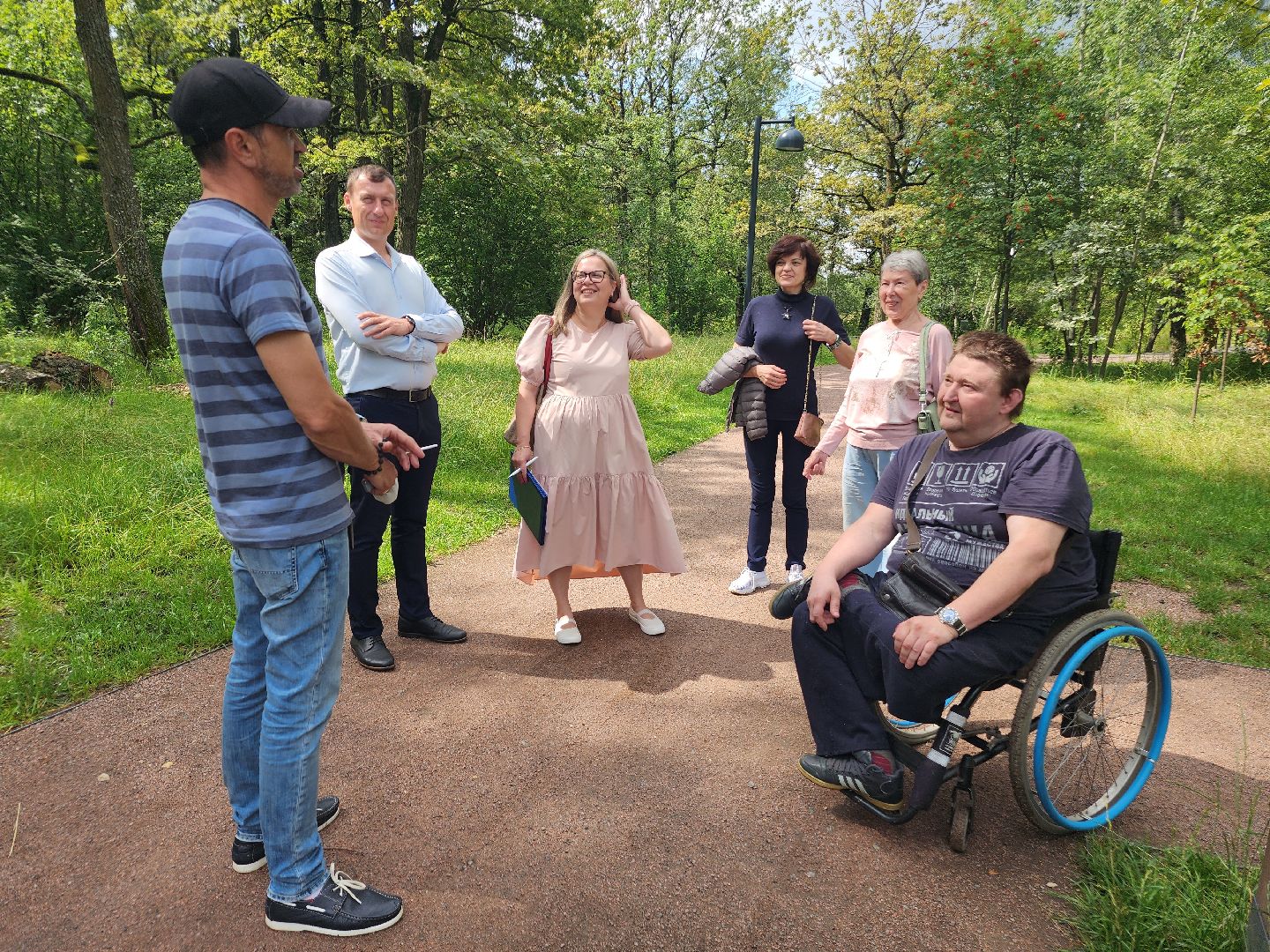 фрязино, лесопарк, комфортная городская среда, люди с овз, рейд,