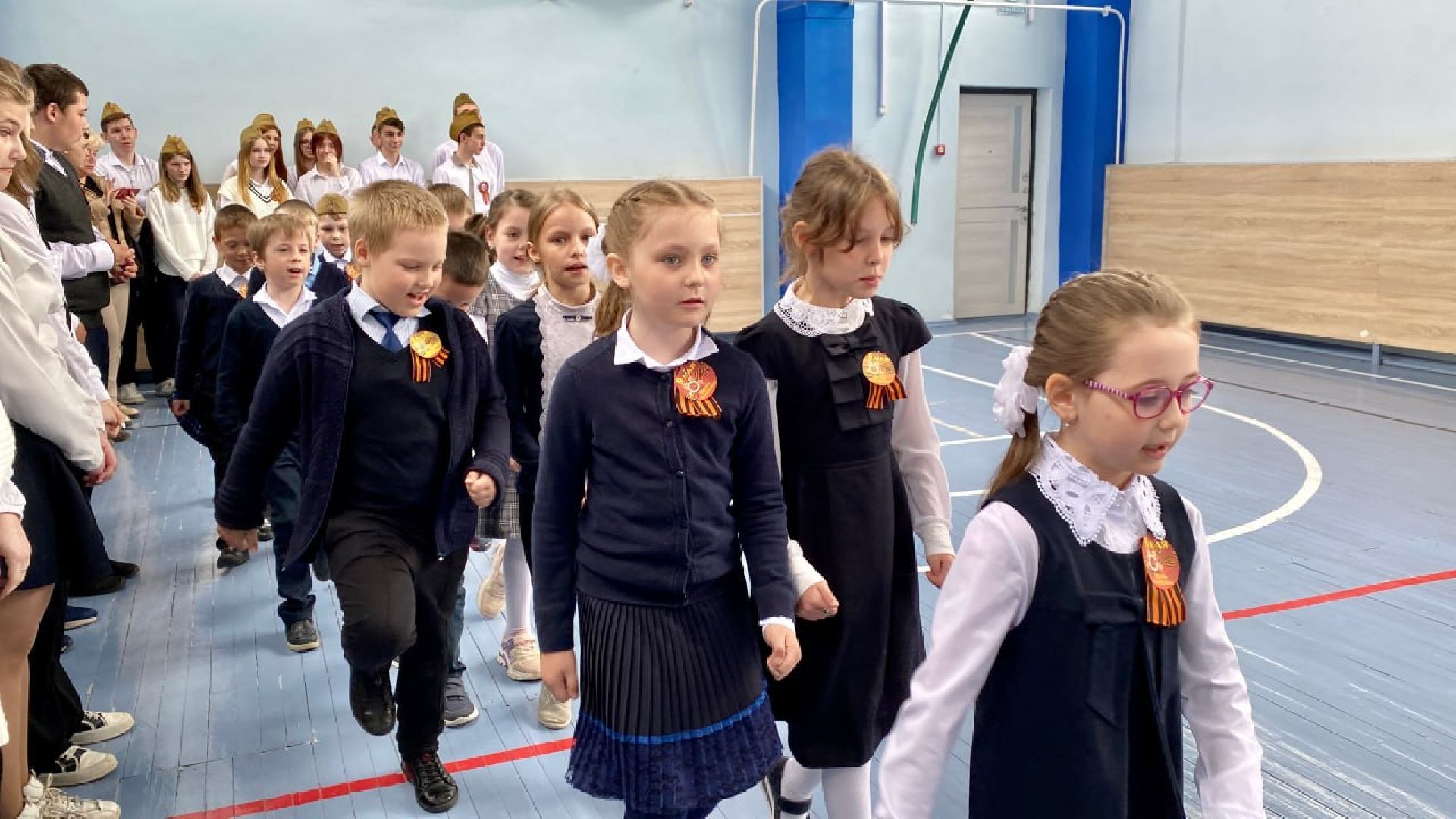 Шатура, Коробово, Лицей, строевая подготовка.