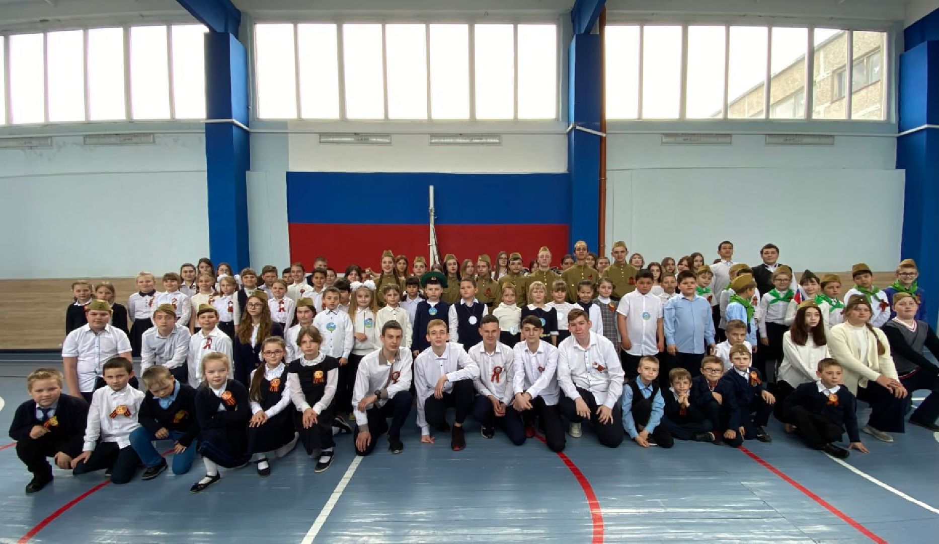 Шатура, Коробово, Лицей, строевая подготовка.