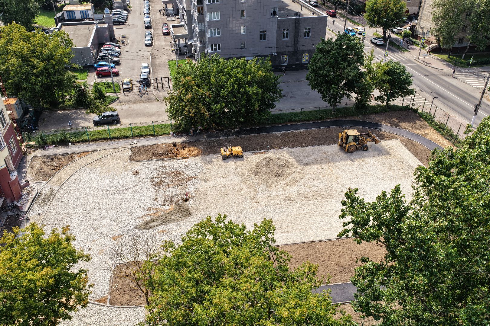 видео с коптера, школа 6 подольск, капремонт школы 6 подольск,