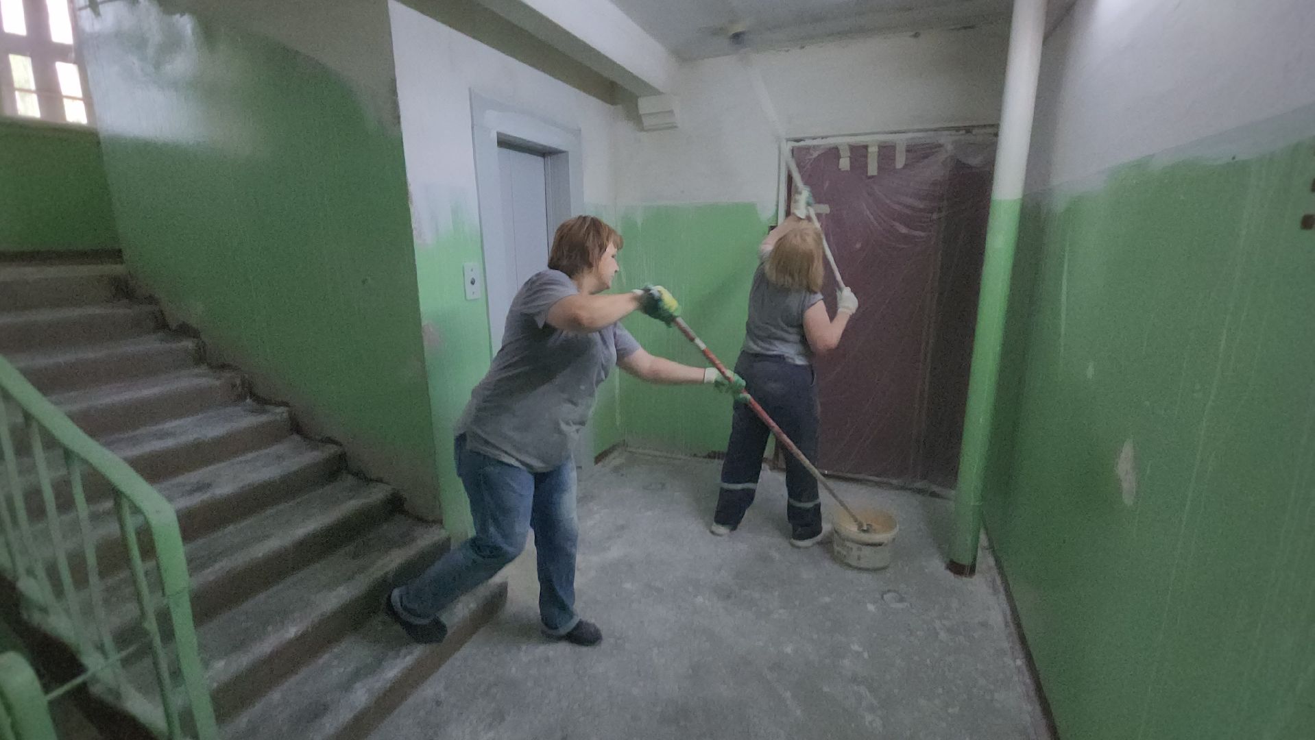 серпухов, улица ворошилова,  ремонт подъезда по программе софинансирования, жкх, управляющая компания,