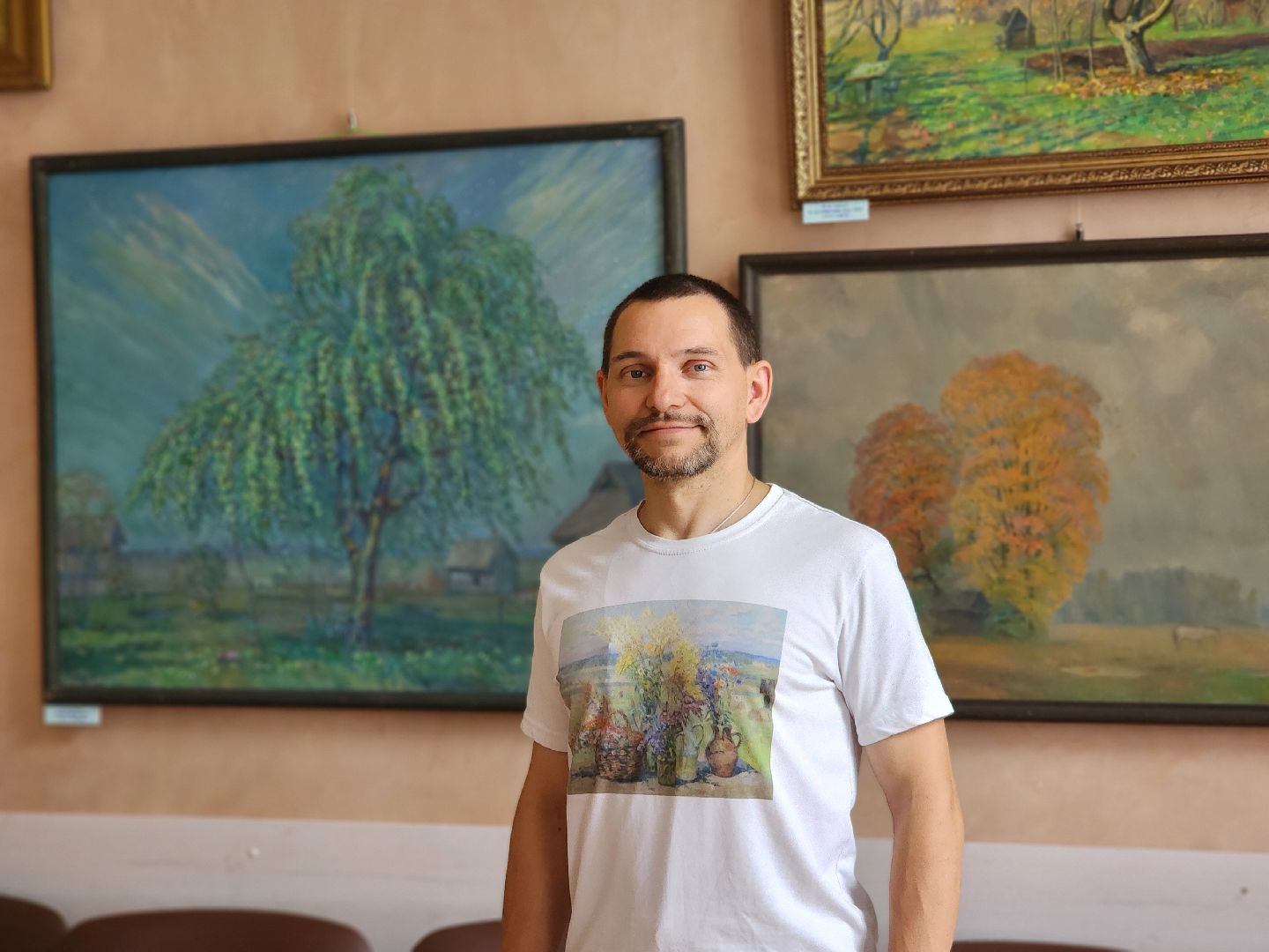 библиотека розанова, сергиев посад, выставка картин, михаил горский, пейзаж,