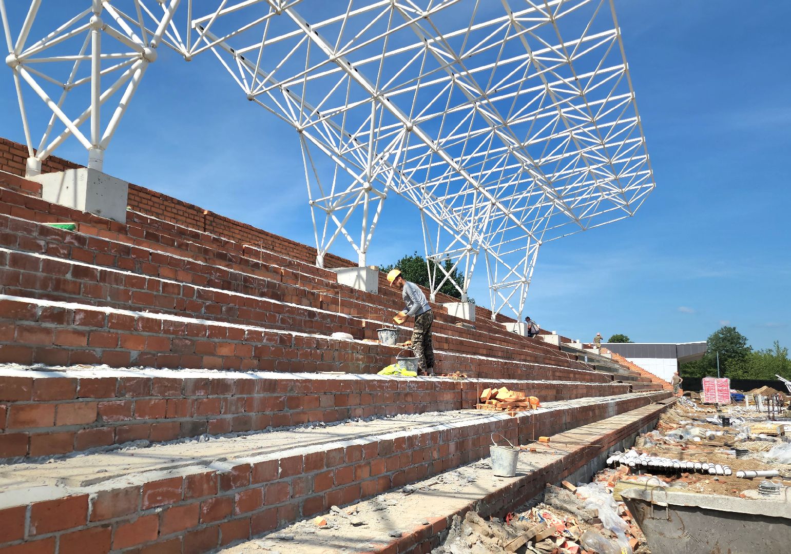 ремонт стадиона, торпедо, орехово-зуево,