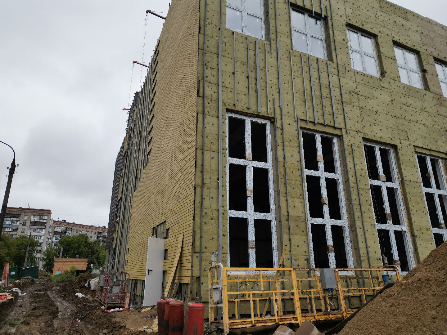 видео с коптера, школа 29 имени забродина, пристройка к школе 29,