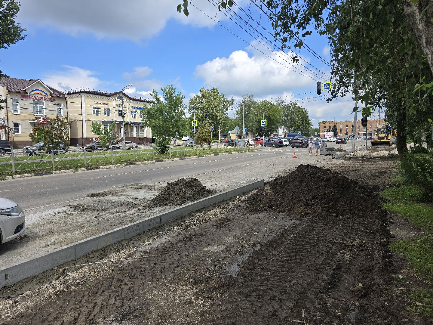 Коломна, Озеры, благоустройство, тротуар,
