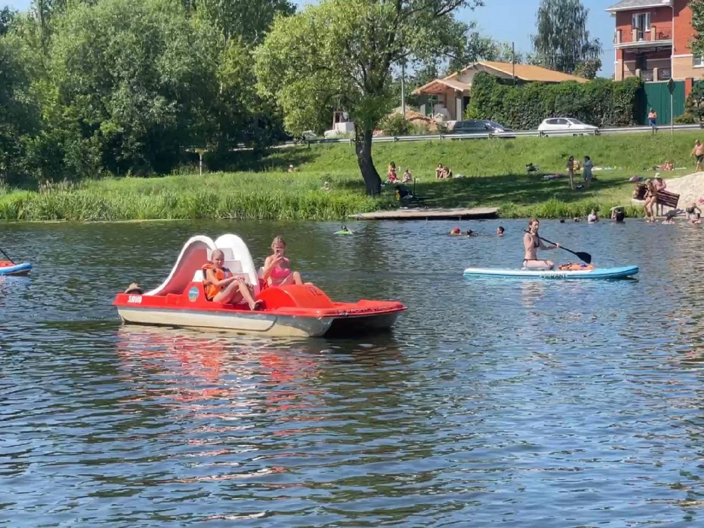 зарайск, вейкбординг, лодочная станция, лето в подмосковье,