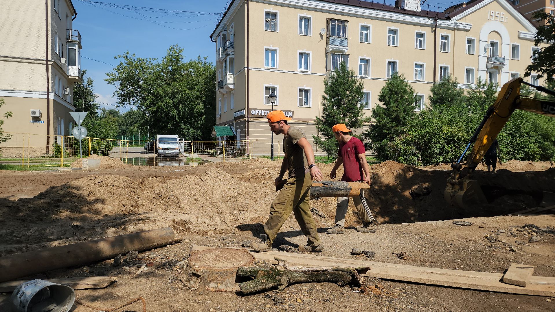 жкх, водоотведение, капремонт коллектора, лосино-петровский,