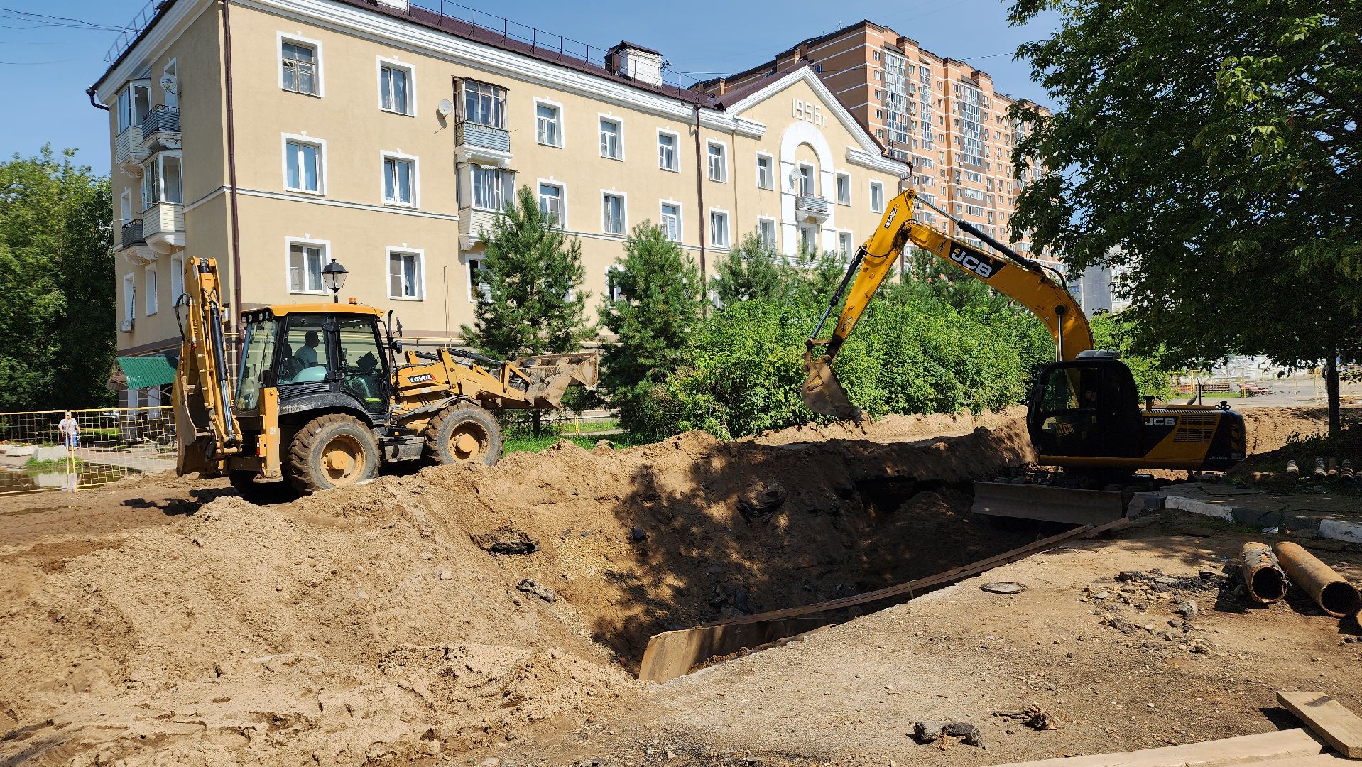 жкх, водоотведение, капремонт коллектора, лосино-петровский,
