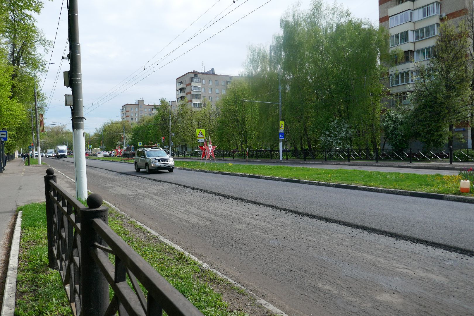 Подольск, покосили траву, благоустройство