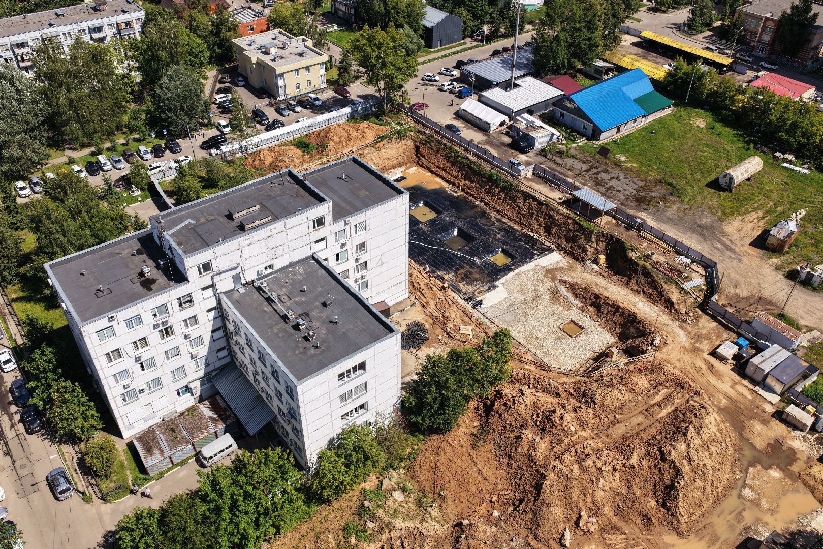 видео с коптера, поликлиника 4, поликлиника красногорск,