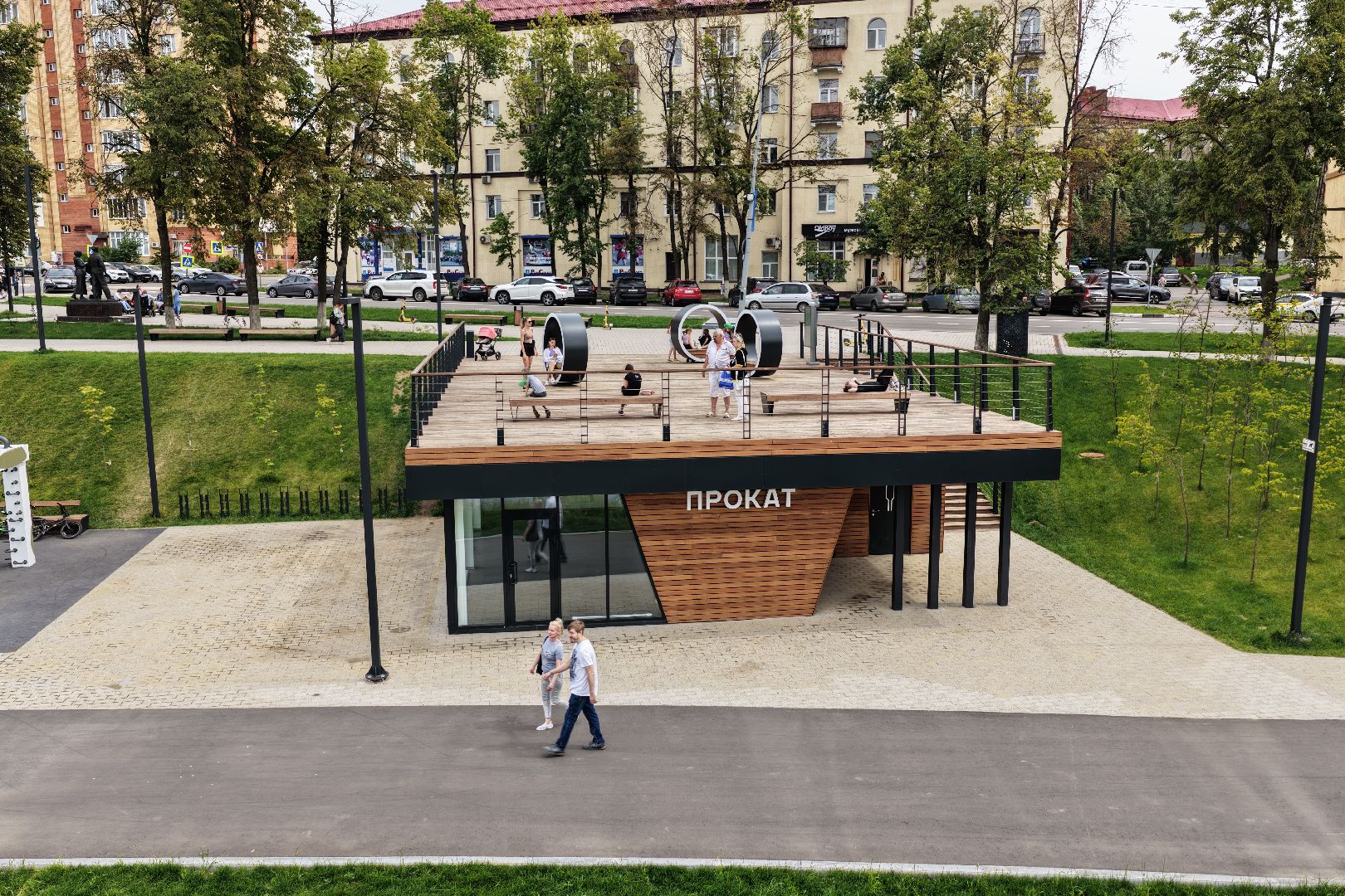 видео с коптера, площадь победы раменский,