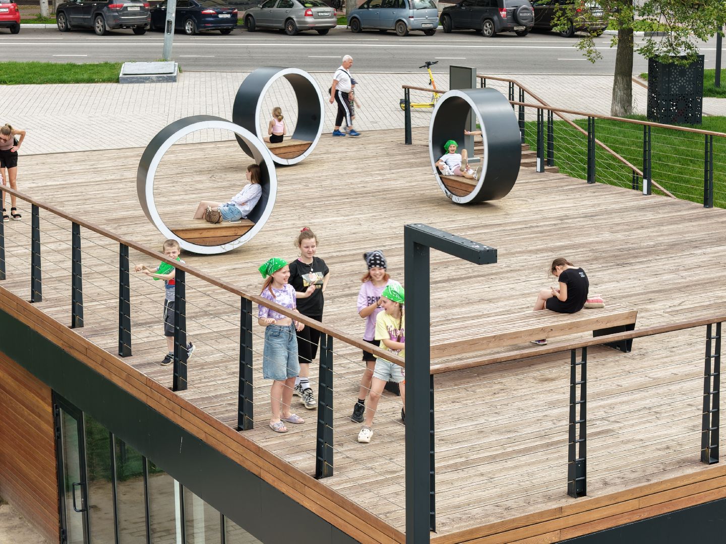 видео с коптера, площадь победы раменский,