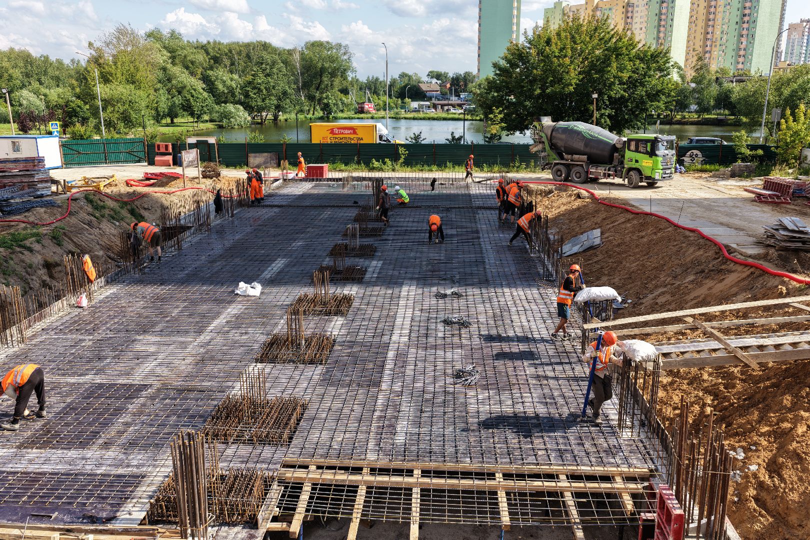 видео с коптера, новая школа в раменском,