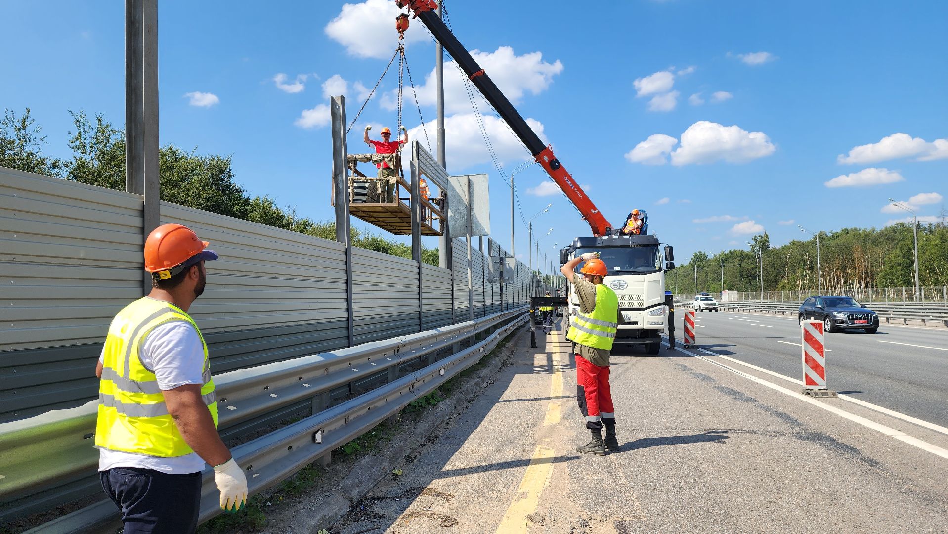 истра, шумозащитный экран, дороги,