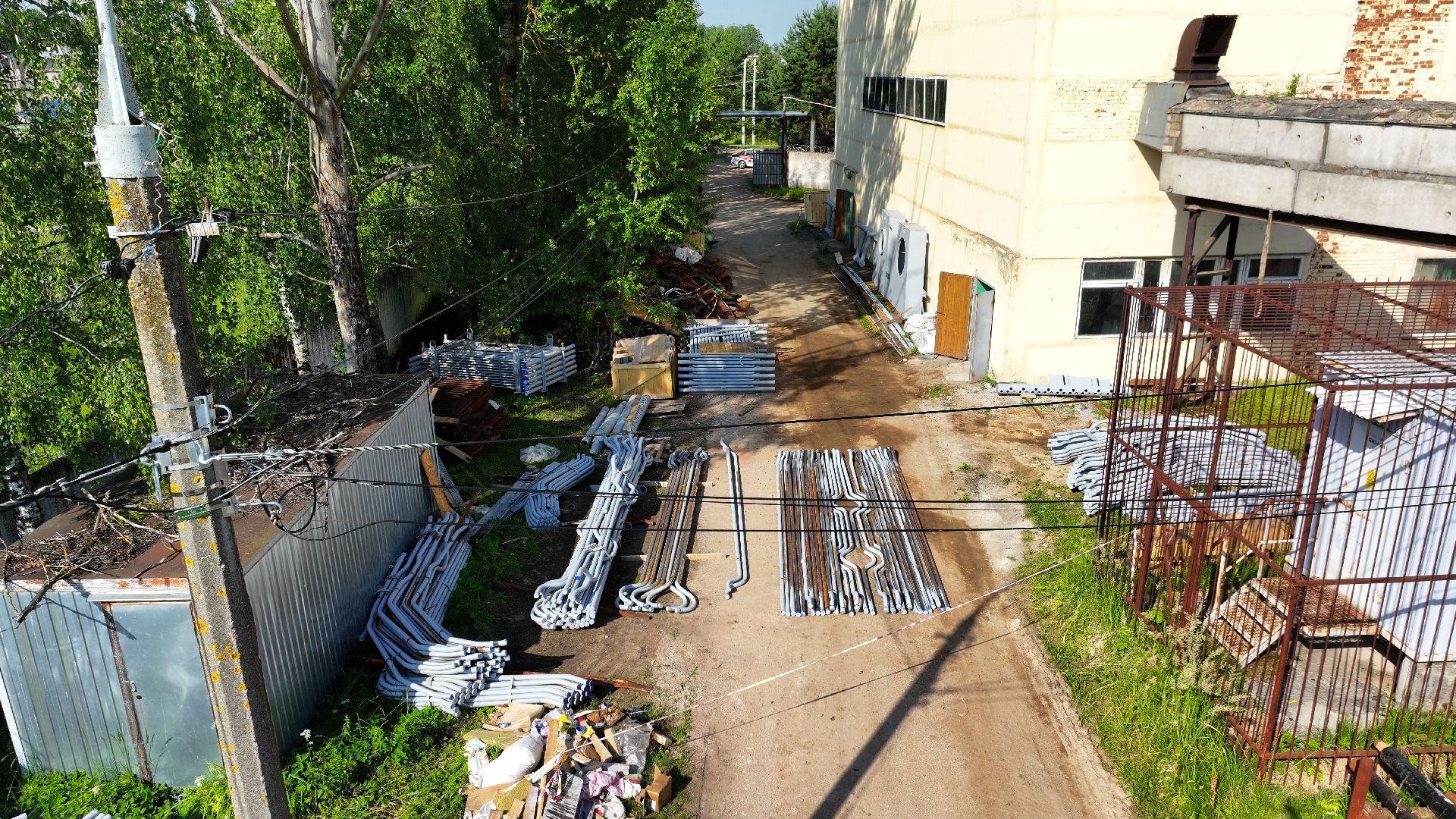 видео с коптера, котельная руза,