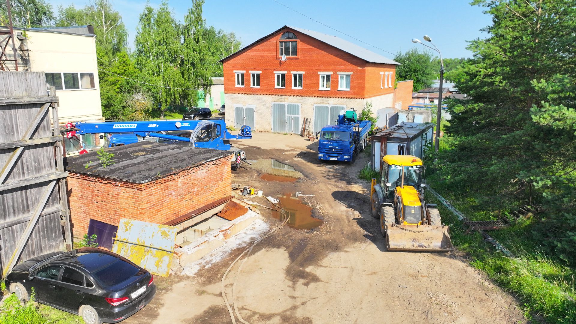 видео с коптера, котельная руза,