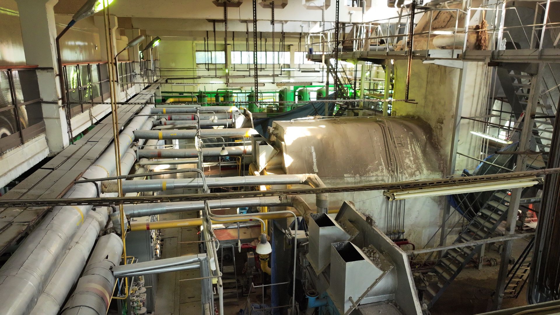 видео с коптера, котельная руза,