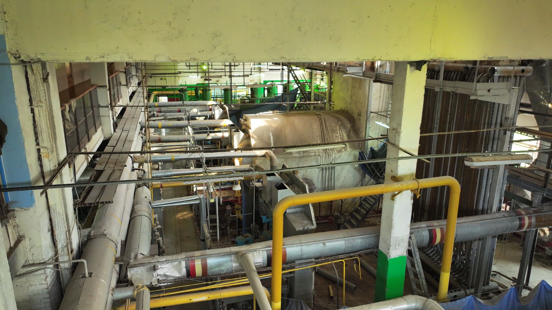 видео с коптера, котельная руза,