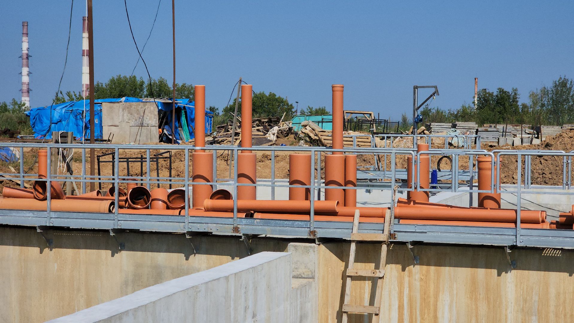 кашира, строительство, очистные сооружения, монтаж оборудования, монолитные работы, жкх, канализация,