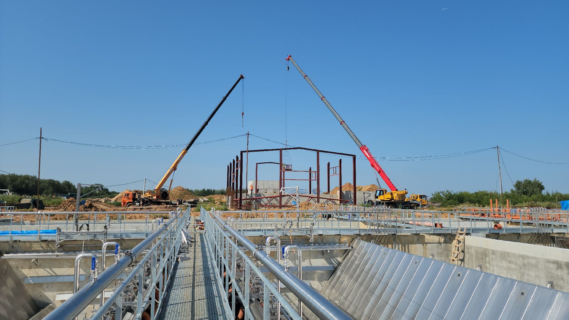 кашира, строительство, очистные сооружения, монтаж оборудования, монолитные работы, жкх, канализация,