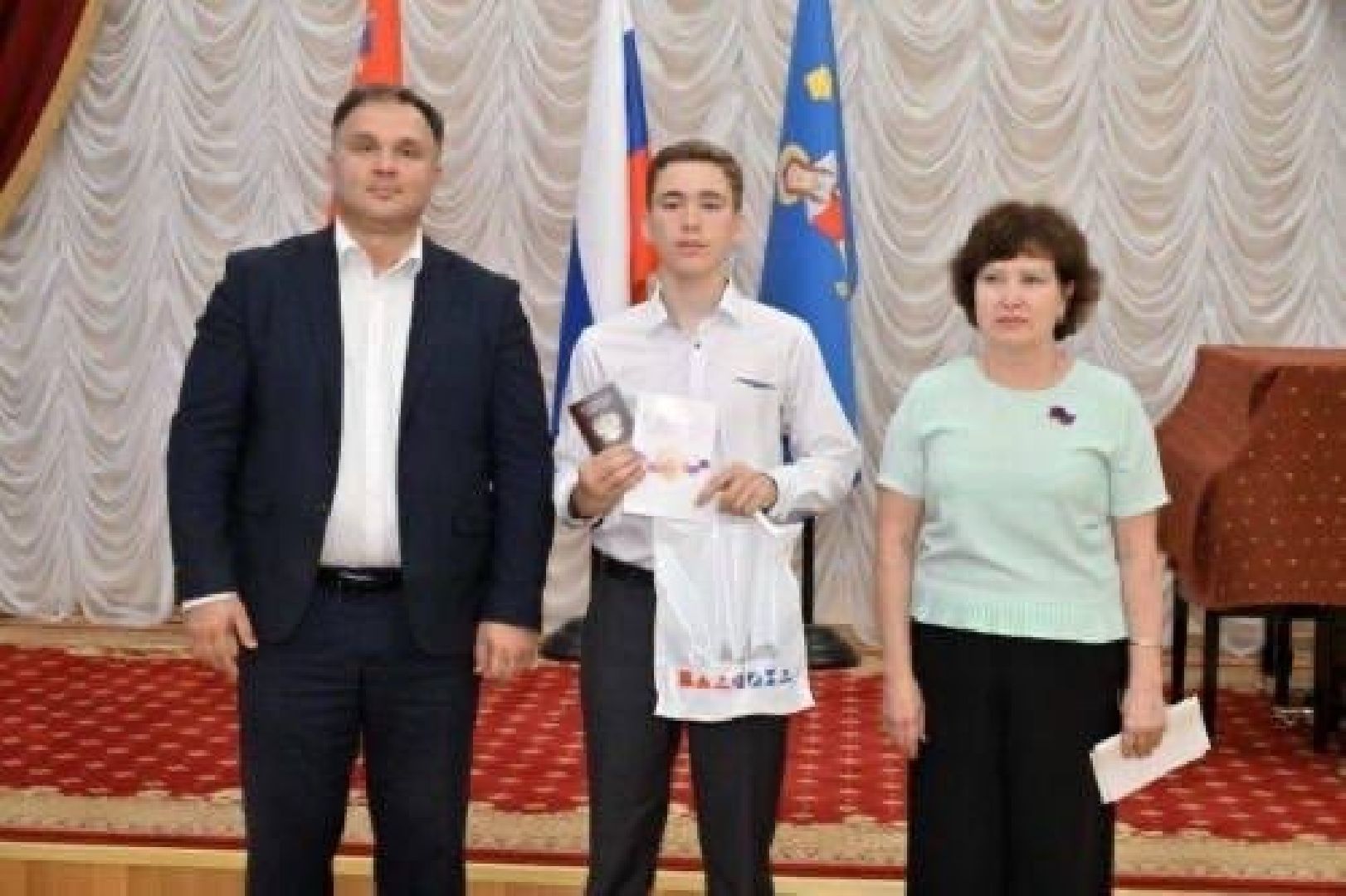 паспорт рф, паспорт в 14 лет, власиха , вручение паспортов, дк власиха,